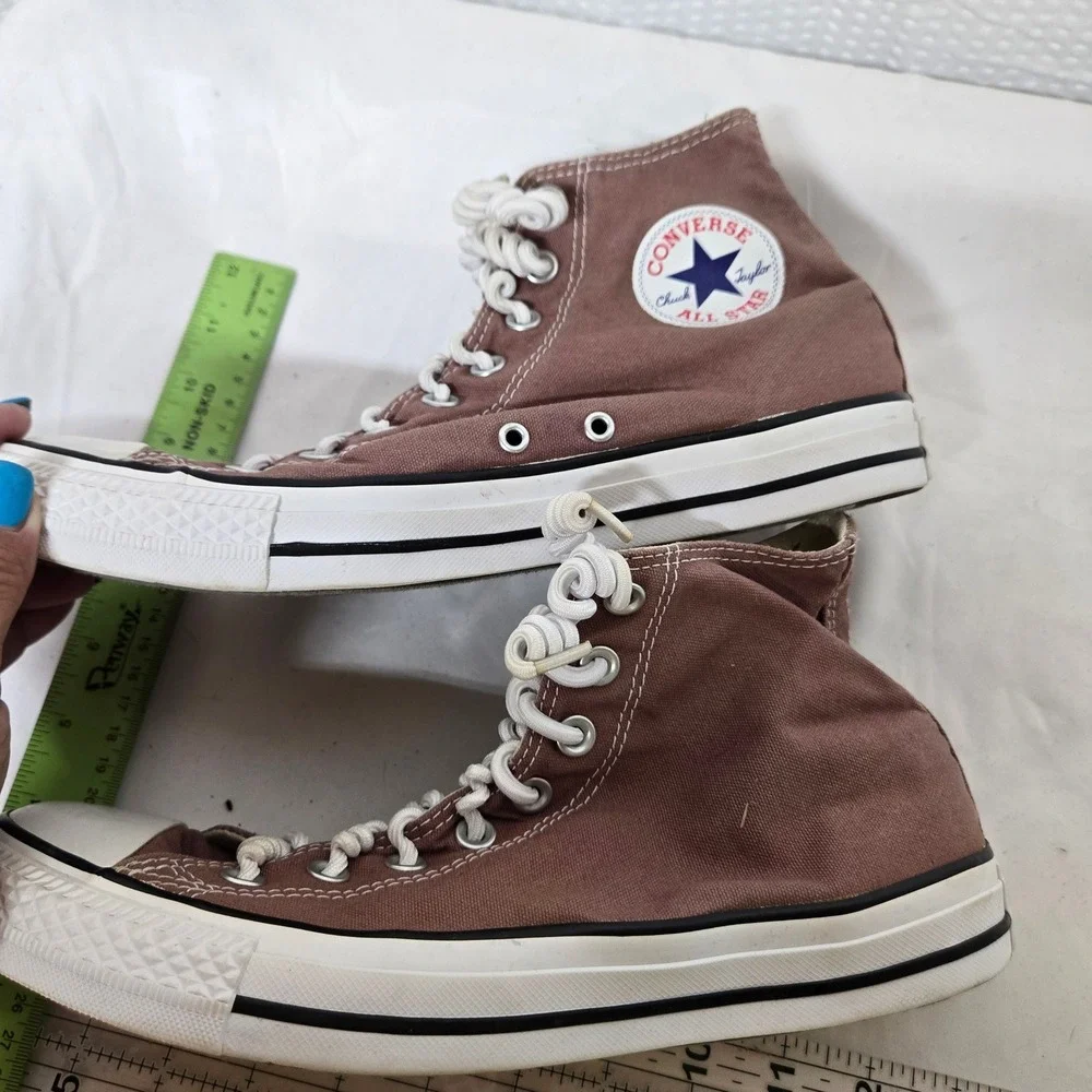 Converse Chuck Taylor All Star High Top Mauve Brown Sneakers Mens 8 Womens 10 - Picture 2 of 7